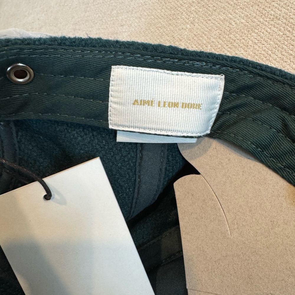 Aime Leon Dore Moleskin Suede Brim Country Hat, Pine Green/Brown, NWT - Picture 4 of 10